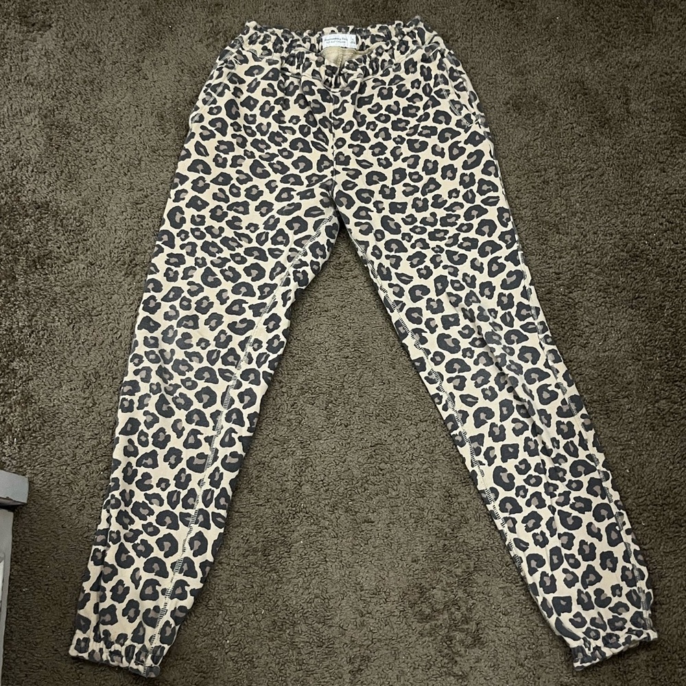 Abercrombie & Fitch Leopard Print Sweatpants